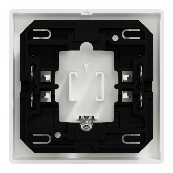 D-life - enjoliveur pour commande simple avec voyant - blanc nordic mat - Schneider Electric - MTN3320-6037