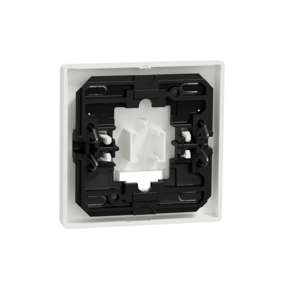 D-life - enjoliveur pr commande simple avec hublot et symboles -blanc nordic mat - Schneider Electric - MTN3350-6037