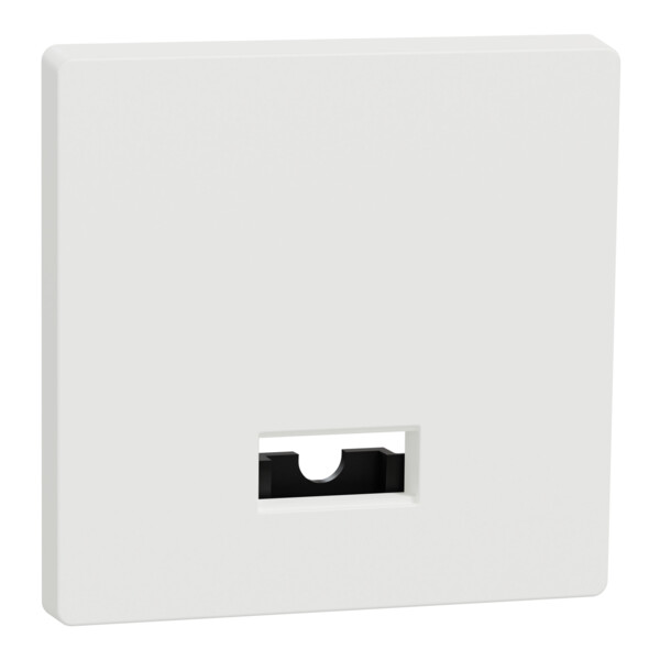 D-life - enjoliveur pr commande simple avec hublot et symboles -blanc nordic mat - Schneider Electric - MTN3350-6037