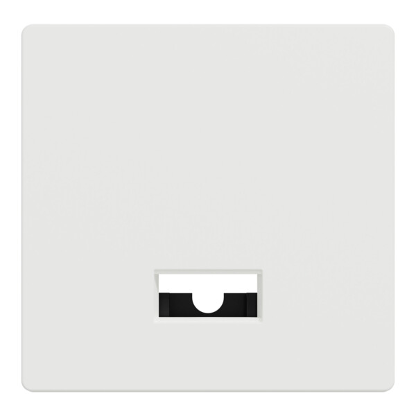 D-life - enjoliveur pr commande simple avec hublot et symboles -blanc nordic mat - Schneider Electric - MTN3350-6037