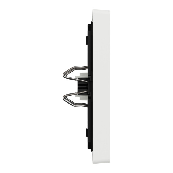 D-life - enjoliveur pr commande simple avec hublot et symboles -blanc nordic mat - Schneider Electric - MTN3350-6037