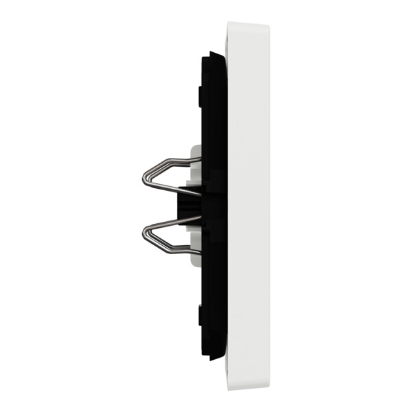 D-life - enjoliveur pour commande double avec voyant - blanc nordic mat - Schneider Electric - MTN3420-6037