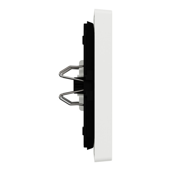 D-life - enjoliveur pour commande double avec voyant - blanc nordic mat - Schneider Electric - MTN3420-6037