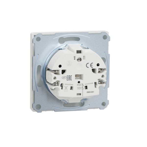 D-life - prise de courant 2p+t - fr - méca + enjoliveur - blanc nordic mat - Schneider Electric - MTN2500-6037