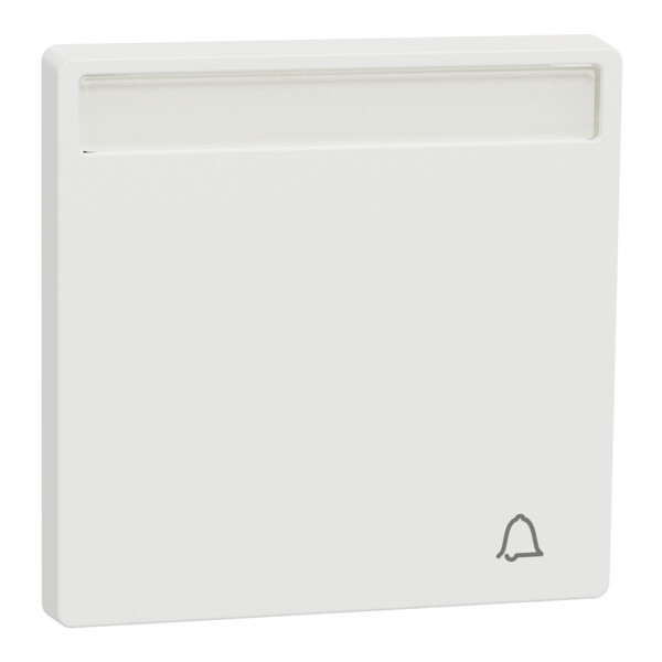 D-life - enjoliveur pour commande simple avec porte-étiquette - blanc nordic mat - Schneider Electric - MTN3360-6037