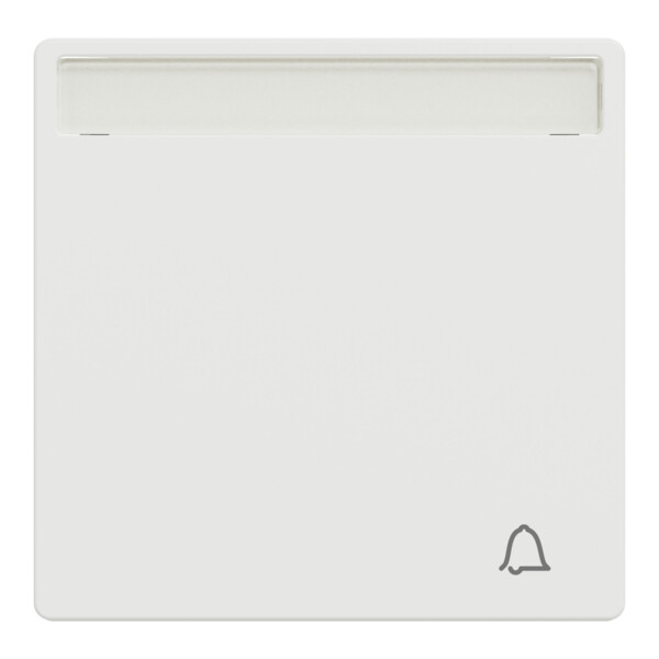 D-life - enjoliveur pour commande simple avec porte-étiquette - blanc nordic mat - Schneider Electric - MTN3360-6037
