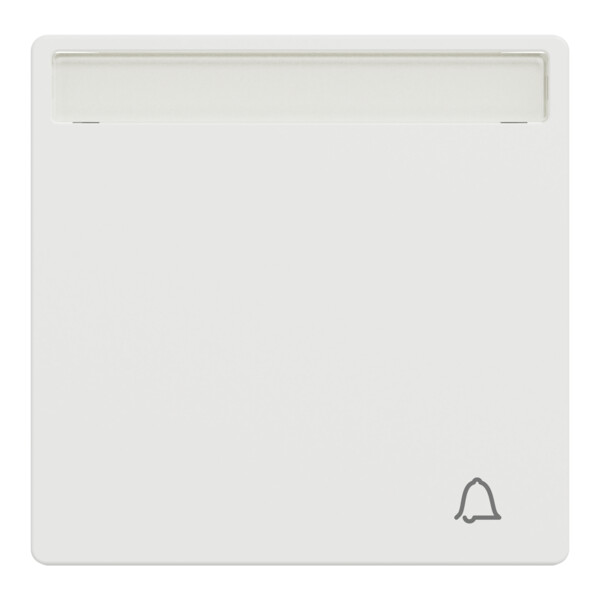 D-life - enjoliveur pour commande simple avec porte-étiquette - blanc nordic mat - Schneider Electric - MTN3360-6037