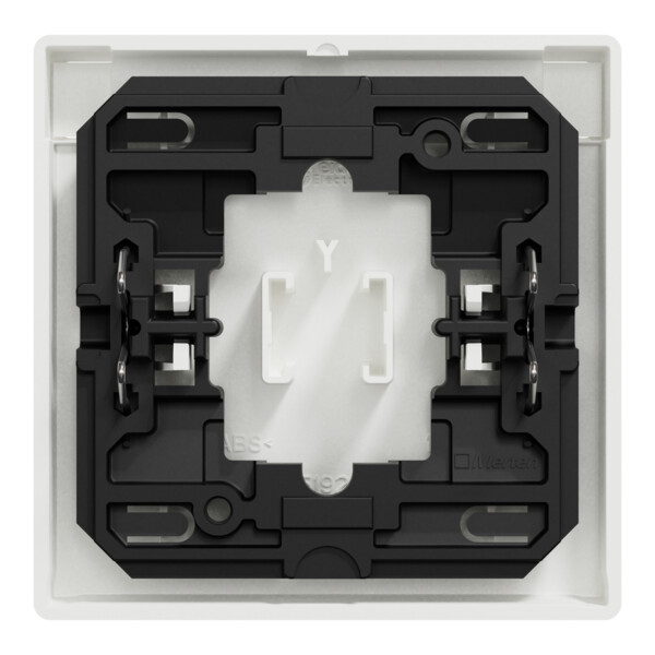 D-life - enjoliveur pour commande simple avec porte-étiquette - blanc nordic mat - Schneider Electric - MTN3360-6037