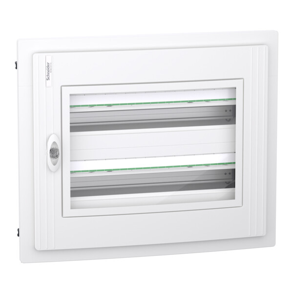 Prismaset xs - coffret plastique encastré 2 rang. 24 modules - avec porte transp - Schneider Electric - LVSXH224