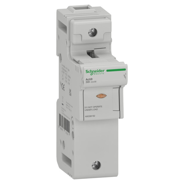 Acti9 sbi - porte-fusible - 1p - 125a - pour fusible 22x58mm - Schneider Electric - A9GSB192