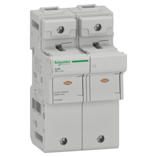 Acti9 sbi - porte-fusible - 2p - 125a - pour fusible 22x58mm - Schneider Electric - A9GSB292
