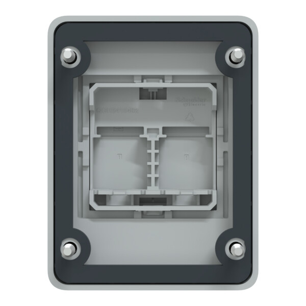 Mureva socle ip65 (volet fermé) pour 2 prises rj45 s-one - Schneider Electric - 81143F
