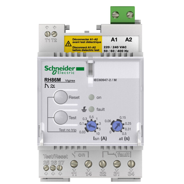 Vigipact - vigirex - relais différentiel rh86m 240v - acccrochage - Schneider Electric - 56500
