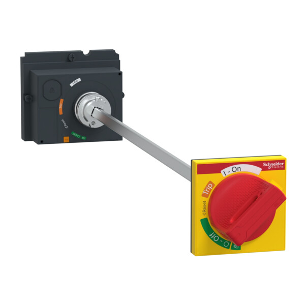 Compact nsx - cde rotative prolongée - poignée rouge plastron jaune pour nsx250 - Schneider Electric - LV429340T