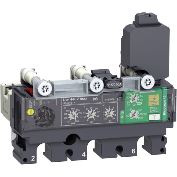 Compact nsx - déclencheur micrologic 4.2 vigi 40a - 3p3d pour nsx100-250 - Schneider Electric - C1034V040