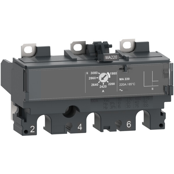 Compact nsx - déclencheur magnétique - ma 2.5a - 3p3d pour nsx100 - Schneider Electric - C103MA003