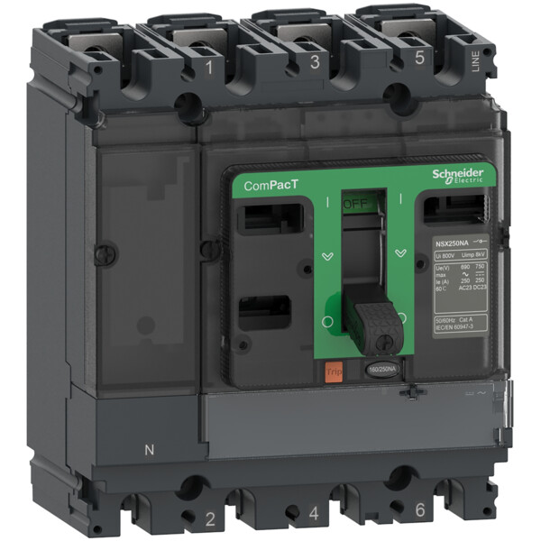 Compact nsx100na - interrupteur sectionneur - 100a - 4p - montage fixe - Schneider Electric - C104100S
