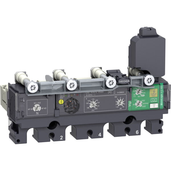 Compact nsx - déclencheur micrologic 4.2ab vigi 160a - 4p4d pour nsx160-250 - Schneider Electric - C1644B160