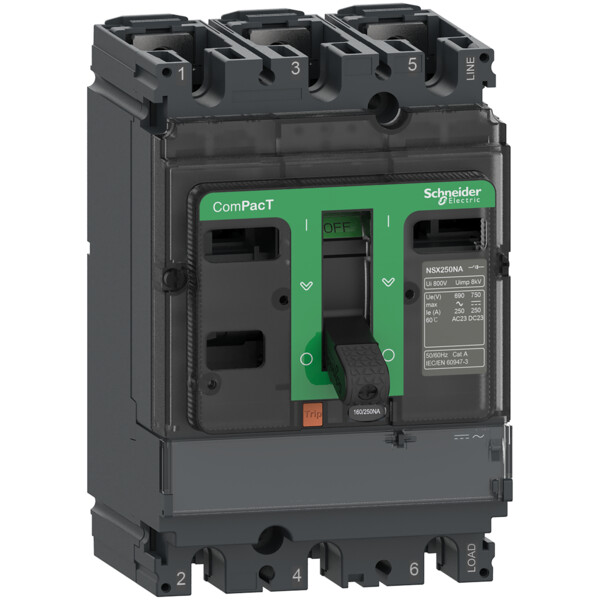 Compact nsx250na - interrupteur sectionneur - 250a - 3p - montage fixe - Schneider Electric - C253250S