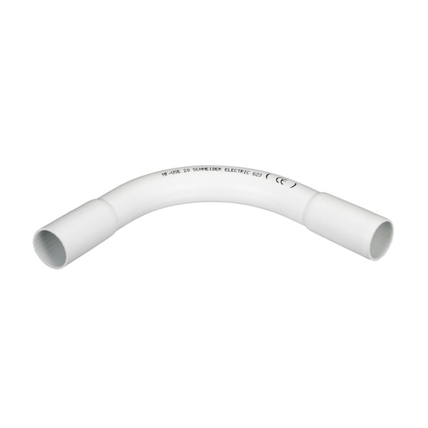 Mureva tube - coude pour conduit rigide - ø20mm - ip40 - blanc polaire - Schneider Electric - IMT56920