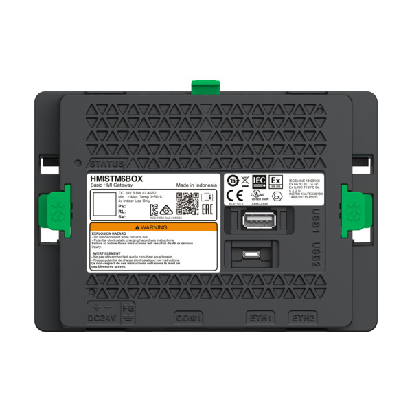 Hmistm6 - terminal basique modulaire - box gateway utilisable sans écran - Schneider Electric - HMISTM6BOX