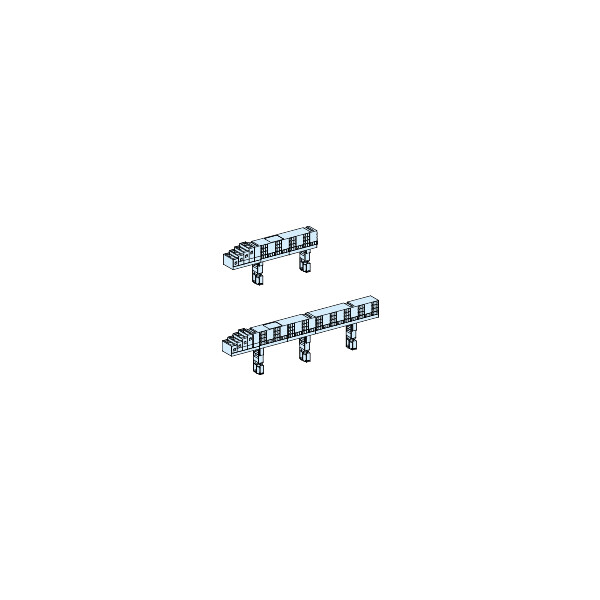 Linergy fm - répartiteur 1/2 rangée à connexion rapide - 4p 63a - (multiclip) - Schneider Electric - LVS04008