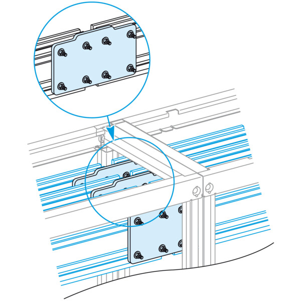 Linergy lgye - eclisse pour jeux de barres horizontal jusqu'à 3200/4000a - Schneider Electric - LVS04623