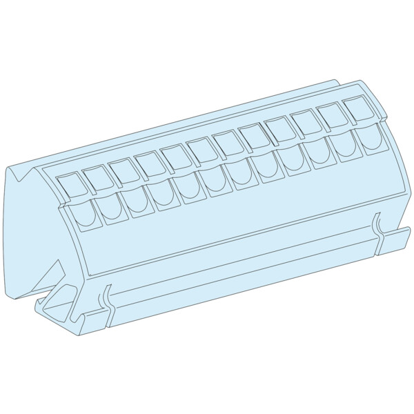 Linergy tb - bloc de terre à connection rapide - 12 x 4 mm² - lot de 4 - Schneider Electric - LVS04214