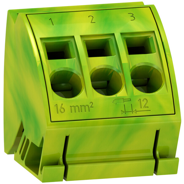 Linergy tb - bloc de terre à connection rapide - 3 x 16 mm² - lot de 4 - Schneider Electric - LVS04215