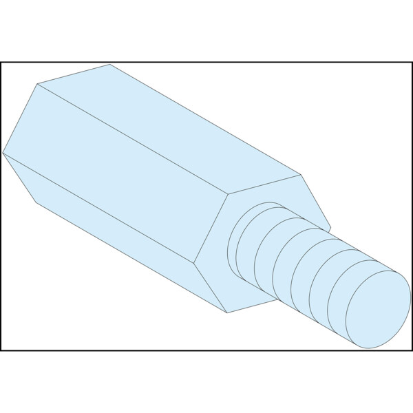 Prismaset g active - entretoise hexagonale - m5 - haut.=55mm - lot de 4 - Schneider Electric - LVS03187