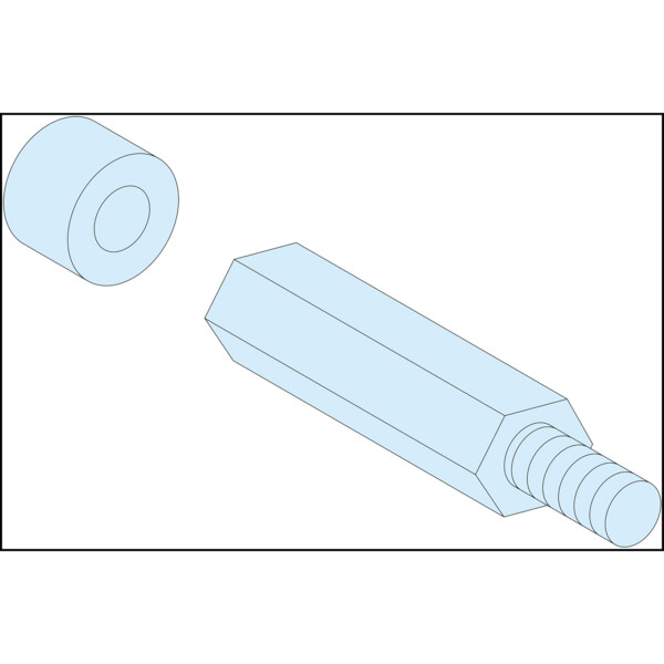 Prismaset g active - entretoise hexagonale - m8 - haut.=40mm - lot de 4 - Schneider Electric - LVS03199