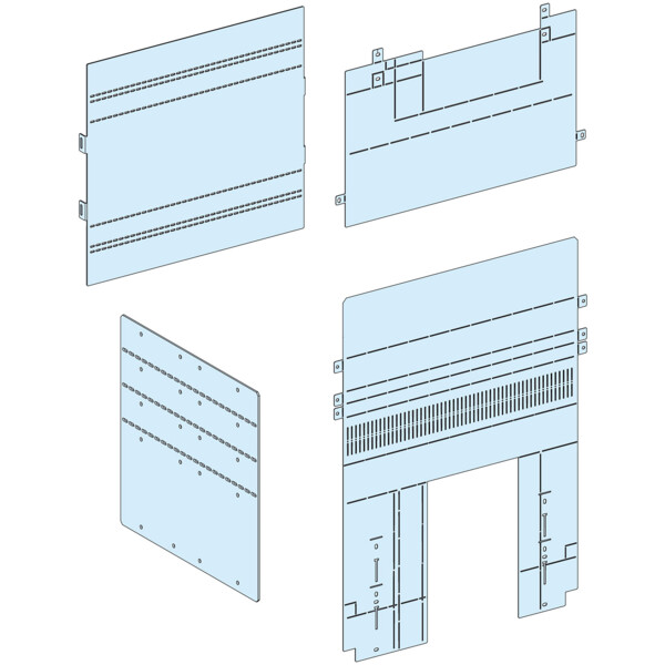 Prismaset p active - capot raccordement avant mtz1 - fixe ou débro - Schneider Electric - LVS04852