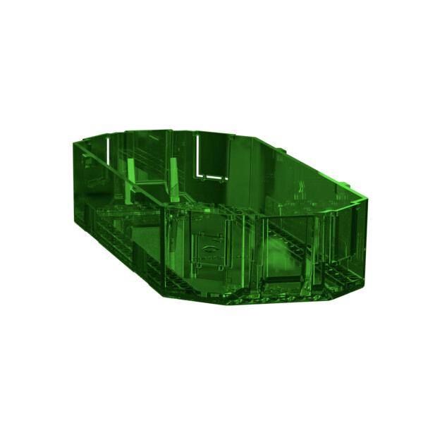 Unica system+ - boîte de fond pour support appareillage xl - 6mod - lot de 10 - Schneider Electric - INS52155