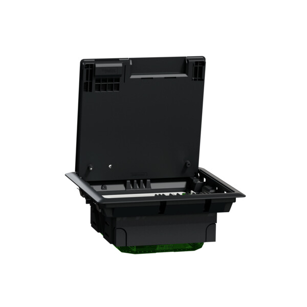 Unica system+ - boîtier de sol m 2x4mod ou 4 postes - plastique - ik08 ip20  - Schneider Electric - INS52120