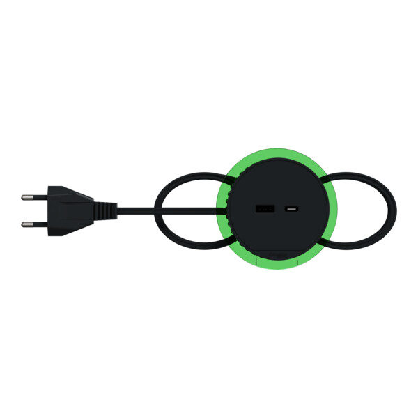 Unica system+ - bloc de prise à encastrer xs - usb a+c - câble 2m - anthracite - Schneider Electric - INS44009