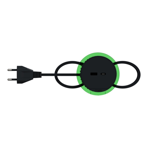 Unica system+ - bloc de prise à encastrer xs - usb a+c - câble 2m - anthracite - Schneider Electric - INS44009