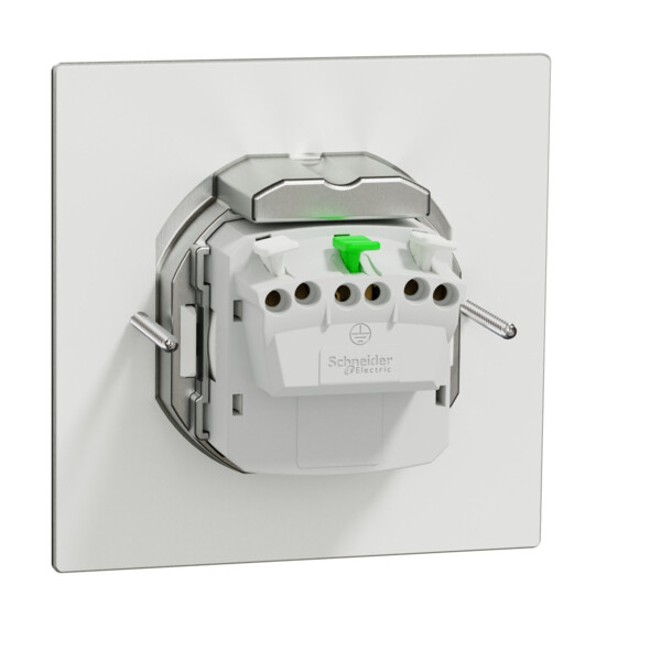 Unica system+ - prise de sol xs ik08 ip44 - 2p+t - carrée métal - Schneider Electric - INS52102
