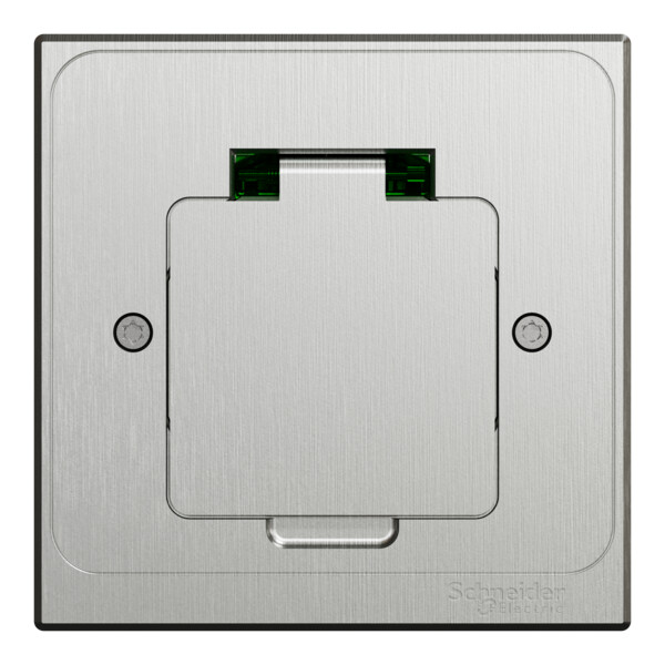 Unica system+ - prise de sol xs ik08 ip44 - 2p+t - carrée métal - Schneider Electric - INS52102