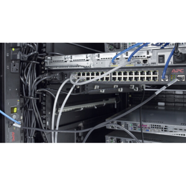 Apc Vertical Cable Organizer, 8 Cable Rings, Zero U - Schneider Electric - AR8442