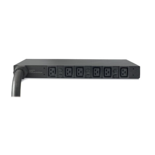Schneider APC Rack PDU, Basic, 1U, 22kW, 400V, (6) C19 - Schneider Electric - AP7526