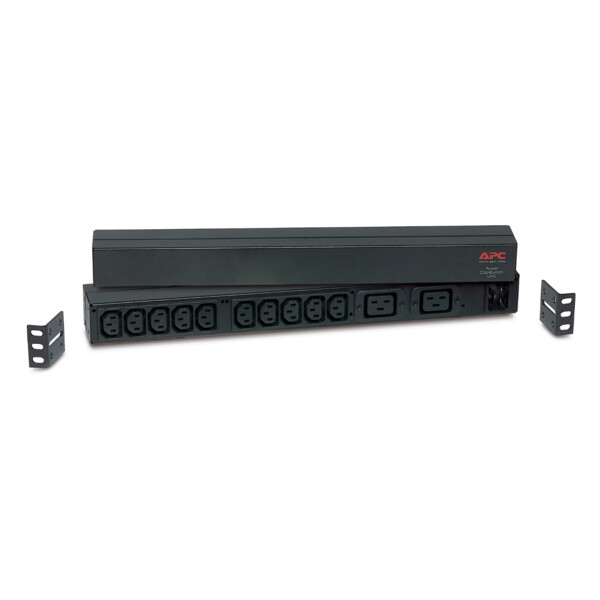 Schneider Bandeau De Prise - Simple - 1U - 16A - 208 & 230V - (10) C13 - (2) C19 - Schneider Electric - AP9559