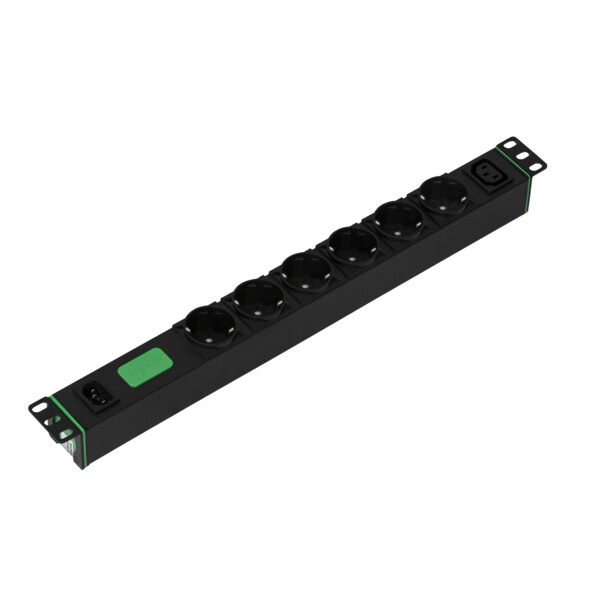 Easy rack PDU, Basic, 1U, 10A, 230V, 6 SCHUKO, 1 C13 - Schneider Electric - SEP6104G