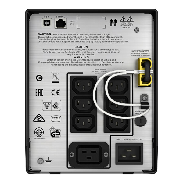 Onduleur APC Smart-UPS C C 2 000 VA, écran LCD, 230 V - Schneider Electric - SMC2000I