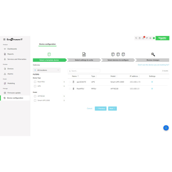 Abonnement au logiciel de monitoring et management Ecostruxure IT Expert, 1 an - Schneider Electric - SWITE1YR-DIGI
