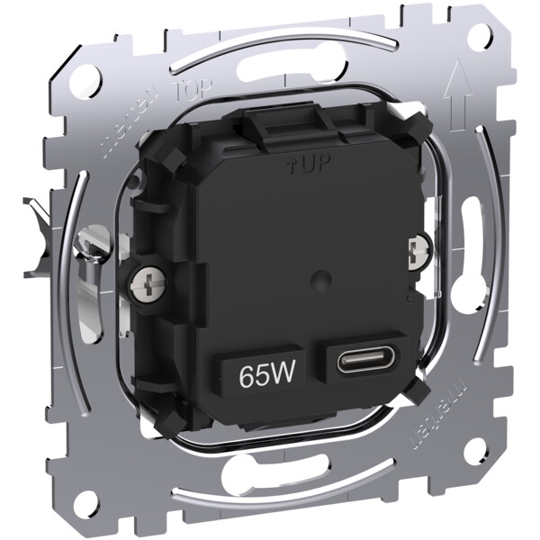 D-Life - prise chargeur USB C 65W - forte puissance - méca seul - Schneider Electric - MEG4366-0130