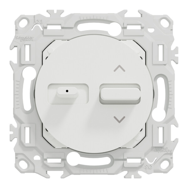 Odace - combiné double VV ou poussoir et VR à levier - 6/10AX - blanc craie - Schneider Electric - S920212