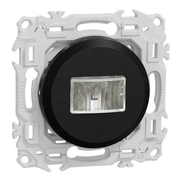 Odace - détecteur présence et mouvement - 2 fils sans neutre - noir onyx - Schneider Electric - S940525