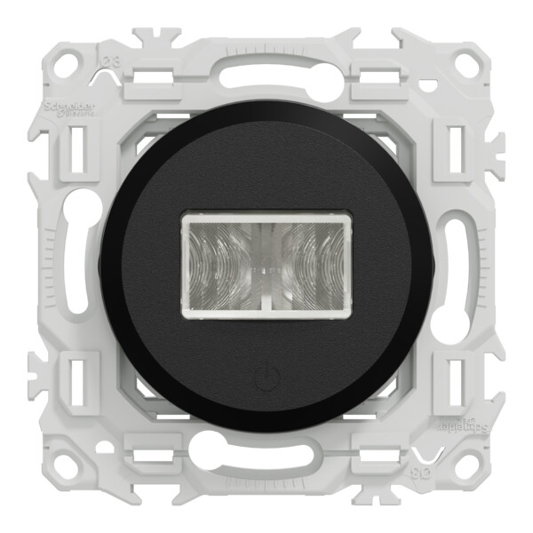 Odace - détecteur présence et mouvement - 2 fils sans neutre - noir onyx - Schneider Electric - S940525