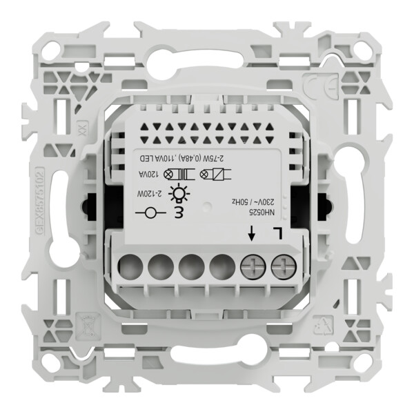 Odace - détecteur présence et mouvement - 2 fils sans neutre - noir onyx - Schneider Electric - S940525