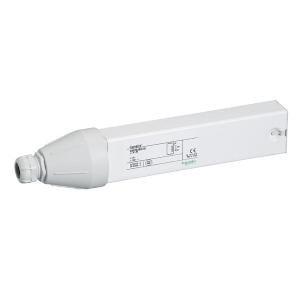 Canalis boite alimentation 25A bout blanche - Schneider Electric - KBA25ABG4W